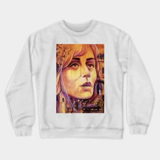 Feyrouz Painting Singing for Palestine Jerusalem Old City Drawing Art Crewneck Sweatshirt